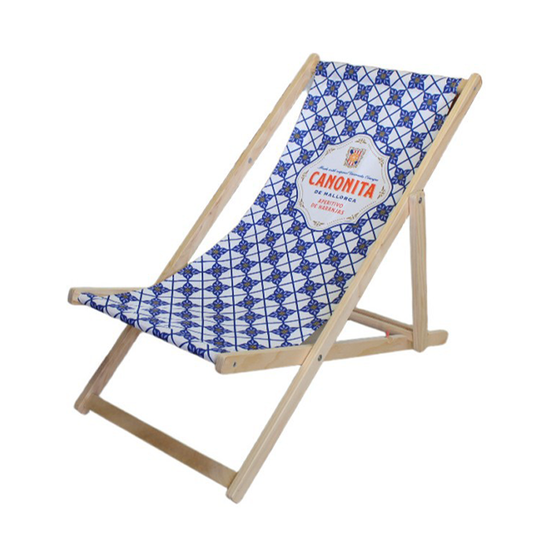 Modern Minimalist Rectangular Oxford Fabric Solid Pine Wood Outdoor Beach Chair Folding Recliner Backrest For Outdoor | Stornfield