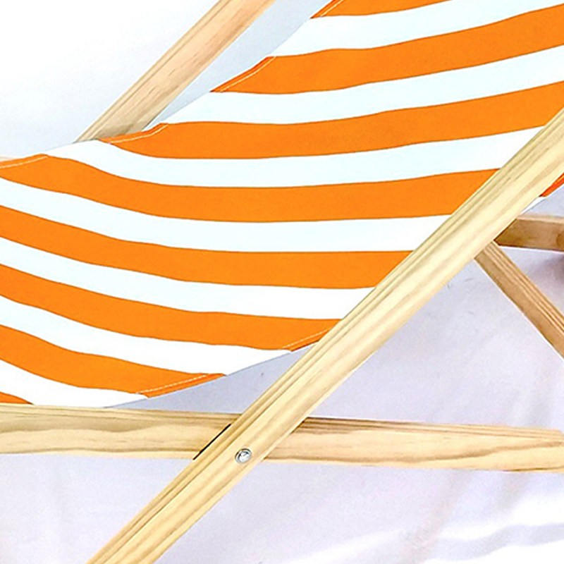 Modern Minimalist Rectangular Oxford Fabric Solid Pine Wood Outdoor Beach Chair Folding Recliner Backrest For Outdoor | Stornfield