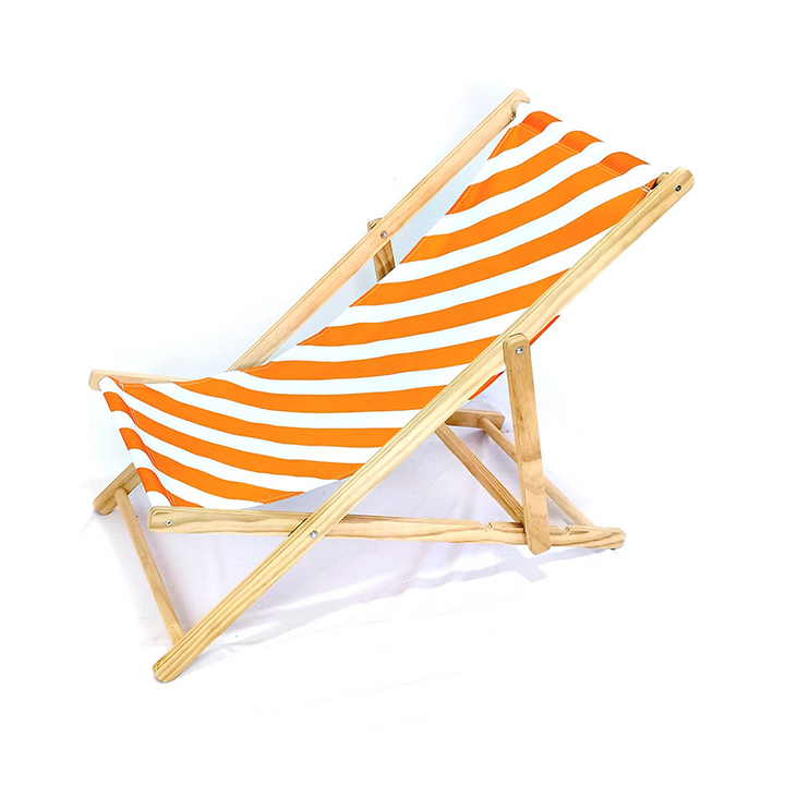 Modern Minimalist Rectangular Oxford Fabric Solid Pine Wood Outdoor Beach Chair Folding Recliner Backrest For Outdoor | Stornfield