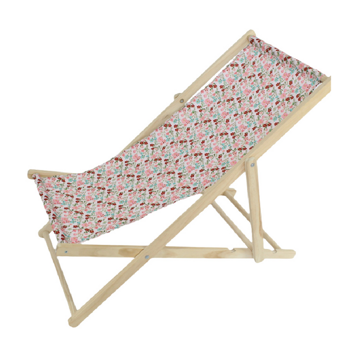Modern Minimalist Rectangular Oxford Fabric Solid Pine Wood Outdoor Beach Chair Folding Recliner Backrest For Outdoor | Stornfield