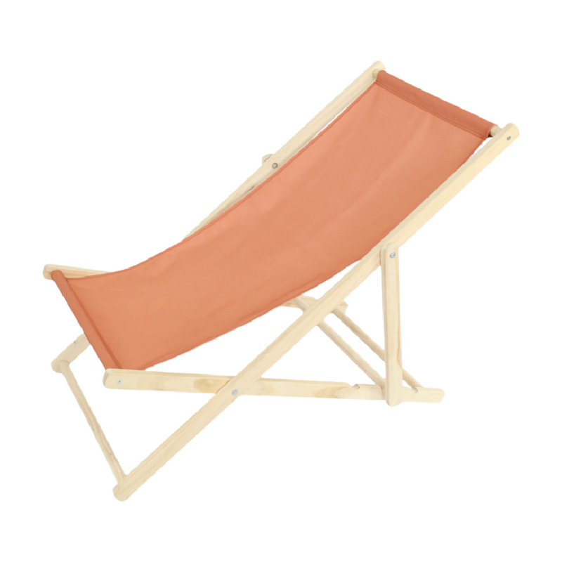 Modern Minimalist Rectangular Oxford Fabric Solid Pine Wood Outdoor Beach Chair Folding Recliner Backrest For Outdoor | Stornfield
