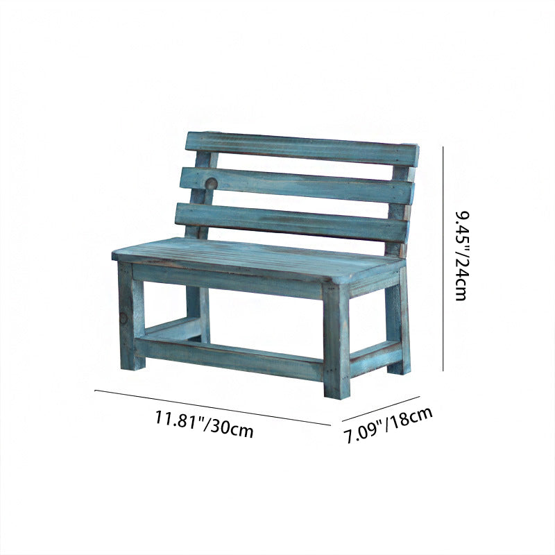 Modern Minimalist Rectangular Solid Wood Low Stool Backrest Decorative Cartoon Design For Garden | Stornfield