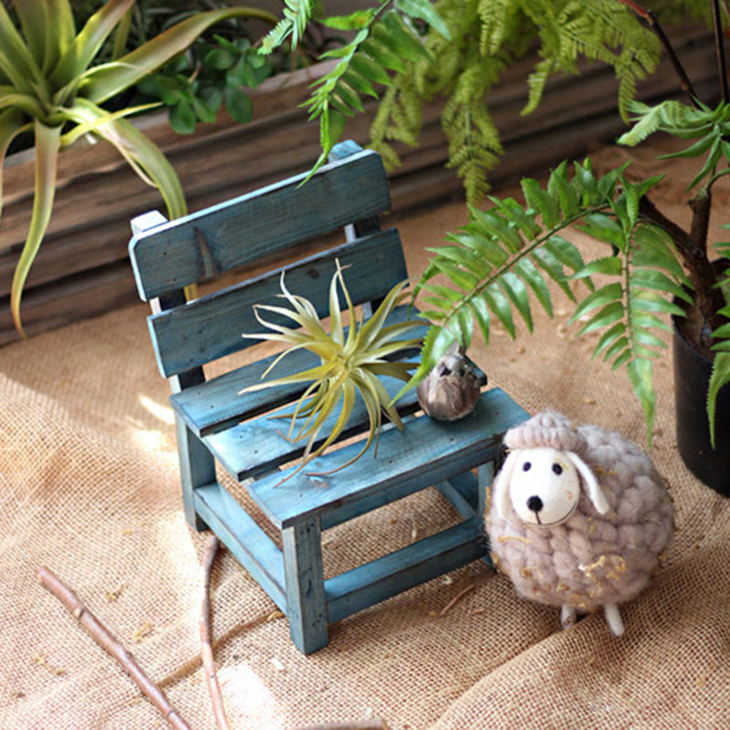 Modern Minimalist Rectangular Solid Wood Low Stool Backrest Decorative Cartoon Design For Garden | Stornfield