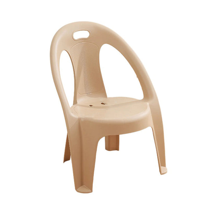 Modern Minimalist Round PP Stackable Backrest Armrest Kids Chair For Living Room | Stornfield