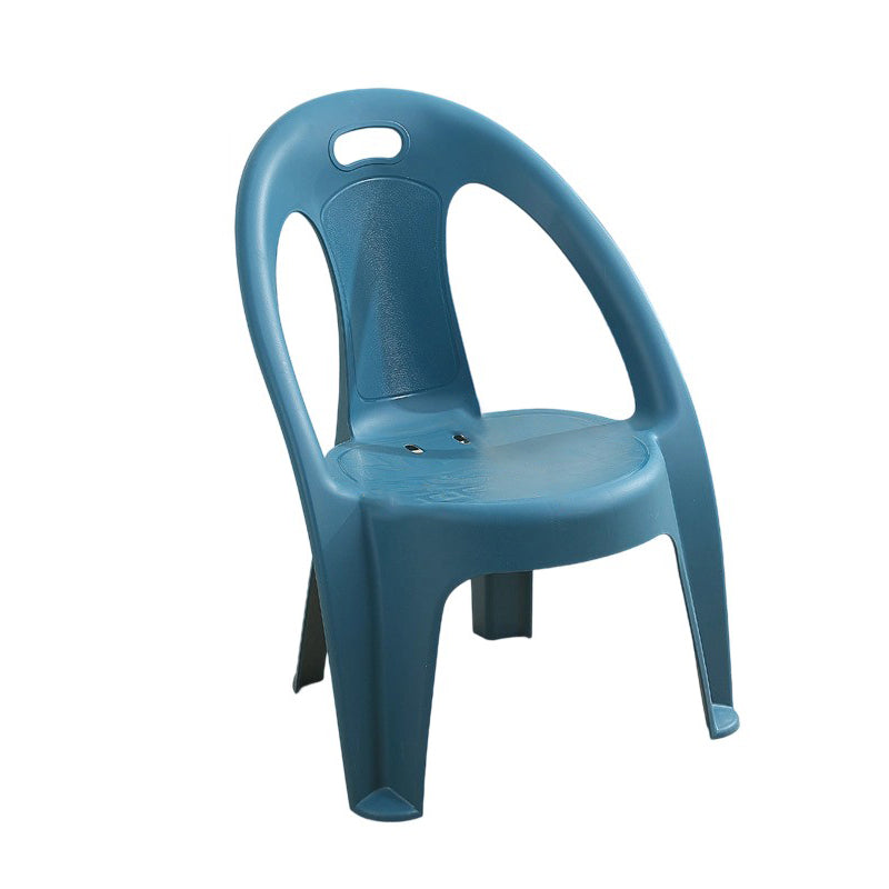 Modern Minimalist Round PP Stackable Backrest Armrest Kids Chair For Living Room | Stornfield