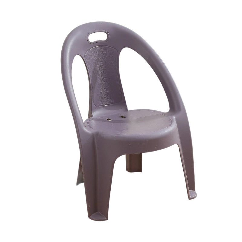 Modern Minimalist Round PP Stackable Backrest Armrest Kids Chair For Living Room | Stornfield