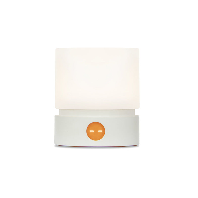 Stornfield | Nordic Contemporary Rechargeable Cylindrical LED Table Lamp in ABS HIPS Silicone for Bedside Use