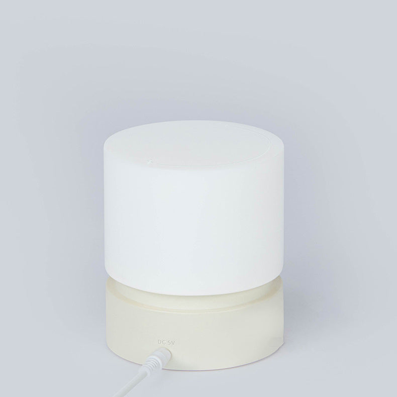 Stornfield | Nordic Contemporary Rechargeable Cylindrical LED Table Lamp in ABS HIPS Silicone for Bedside Use
