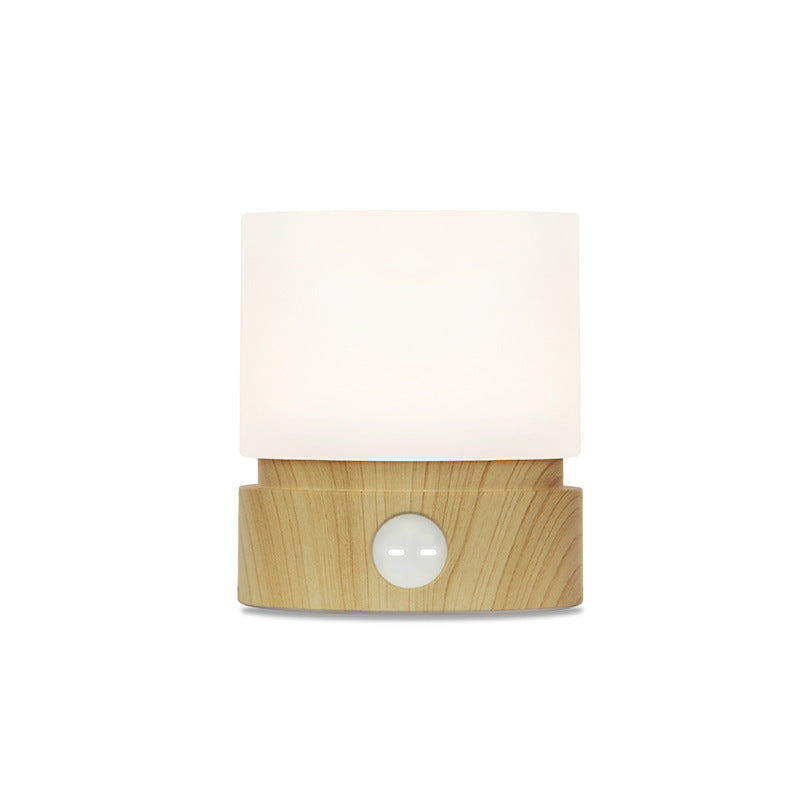 Stornfield | Nordic Contemporary Rechargeable Cylindrical LED Table Lamp in ABS HIPS Silicone for Bedside Use