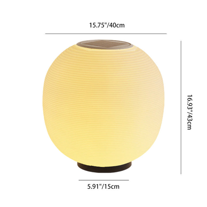 Modern Minimalist PE Oval LED Solar & Waterproof Outdoor Light For Garden & Patio | Stornfield