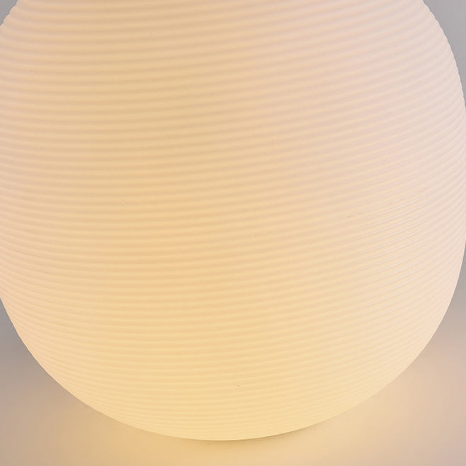 Modern Minimalist PE Oval LED Solar & Waterproof Outdoor Light For Garden & Patio | Stornfield