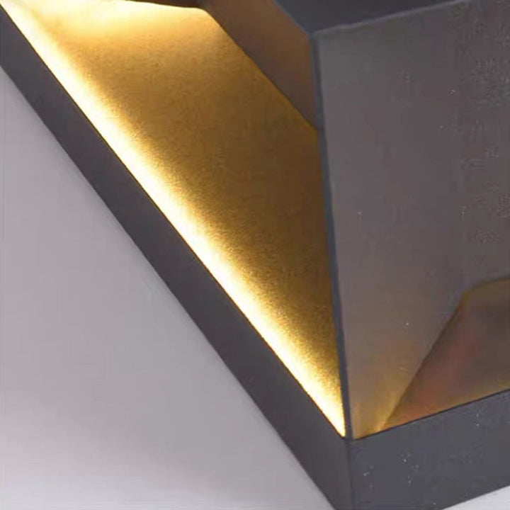 Modern Minimalist Stainless Steel Square LED Outdoor Light With Solar & Waterproof Features For Garden, Patio, Gate | Stornfield