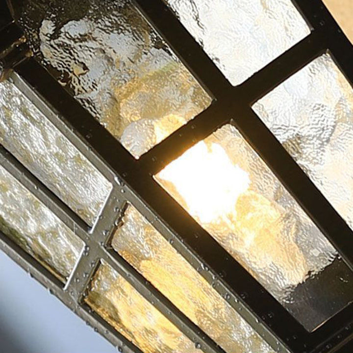 Contemporary Nordic Aluminum Glass Curved-Square 1-Light Wall Sconce Lamp For Outdoor | Stornfield