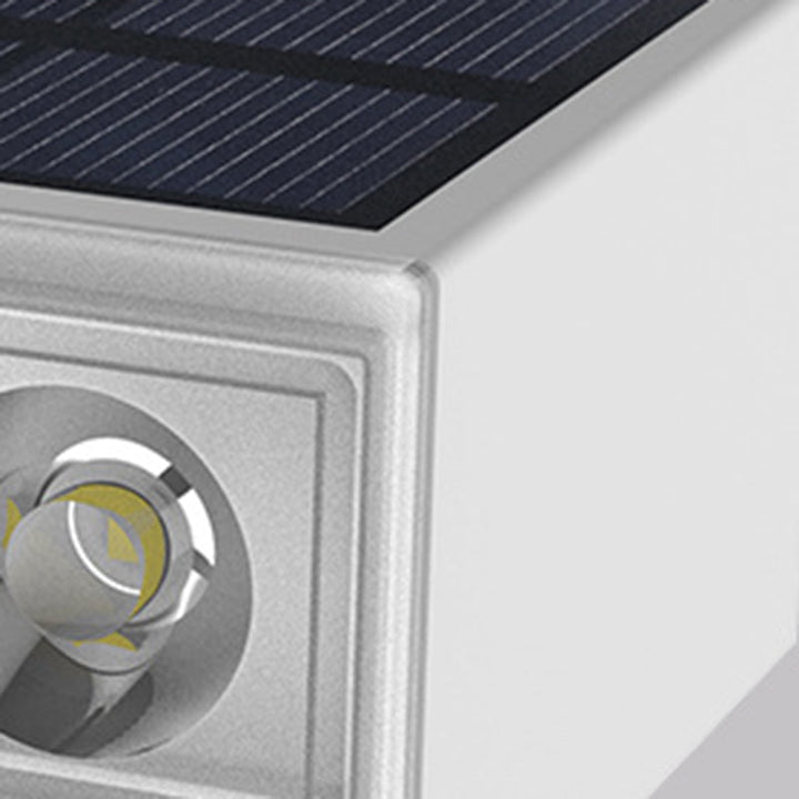 Modern Minimalist Solar Waterproof ABS PC Rectangular LED Outdoor Step Light Ideal For Garden And Outdoor Patio | Stornfield
