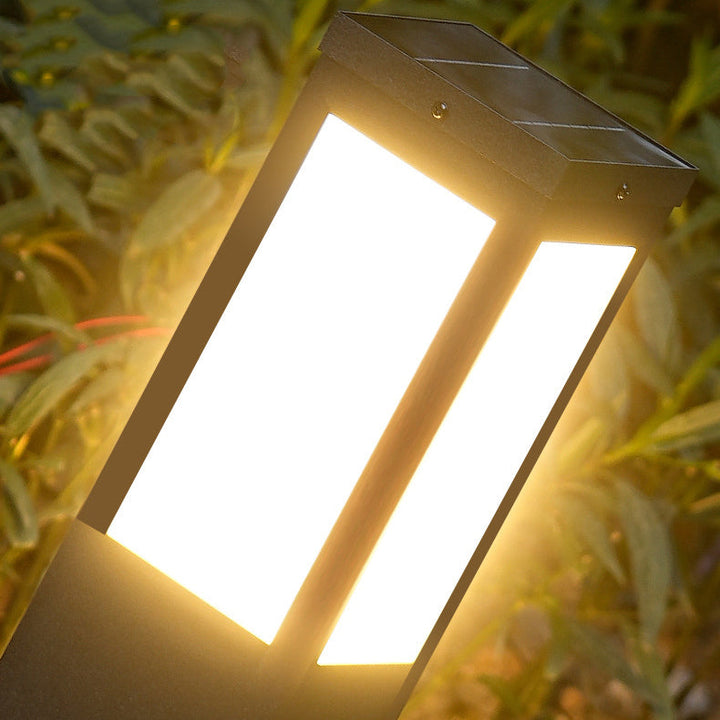 Modern Minimalist Solar Waterproof Metal & PC Pillar LED Outdoor Light Landscape Lighting For Garden & Outdoor Patio | Stornfield
