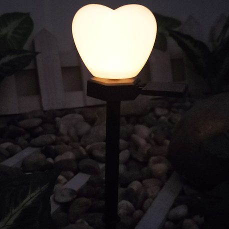 Modern Art Deco Solar Waterproof ABS Plastic & Nano Heart-Shaped Decorative LED Outdoor Light Landscape Lighting For Garden & Outdoor Patio | Stornfield
