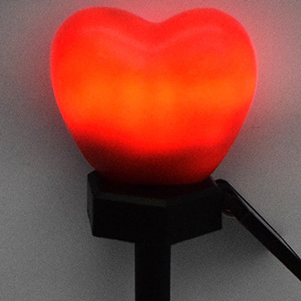 Modern Art Deco Solar Waterproof ABS Plastic & Nano Heart-Shaped Decorative LED Outdoor Light Landscape Lighting For Garden & Outdoor Patio | Stornfield