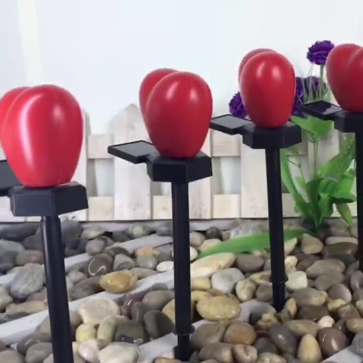 Modern Art Deco Solar Waterproof ABS Plastic & Nano Heart-Shaped Decorative LED Outdoor Light Landscape Lighting For Garden & Outdoor Patio | Stornfield