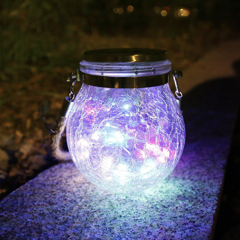 Modern Art Deco Solar Orb Stainless Steel Glass LED Outdoor Light For Garden | Stornfield
