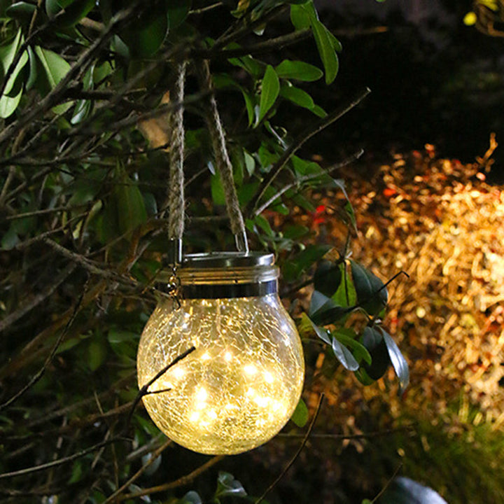Modern Art Deco Solar Orb Stainless Steel Glass LED Outdoor Light For Garden | Stornfield