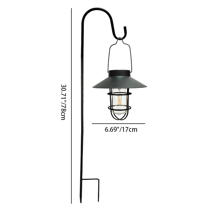 Modern Minimalist Solar Cylinder Hollow Out Iron Plastic LED Outdoor Light For Garden | Stornfield