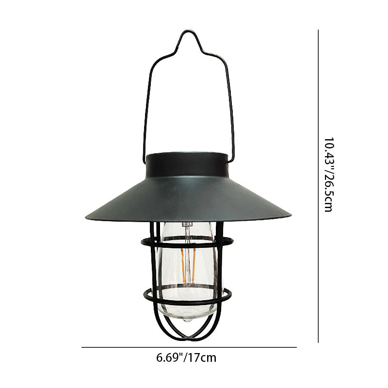 Modern Minimalist Solar Cylinder Hollow Out Iron Plastic LED Outdoor Light For Garden | Stornfield