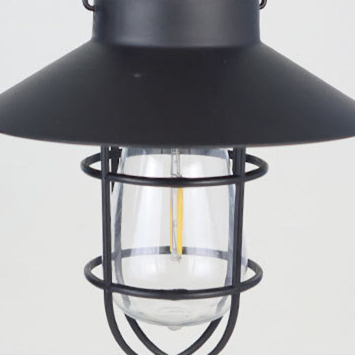 Modern Minimalist Solar Cylinder Hollow Out Iron Plastic LED Outdoor Light For Garden | Stornfield