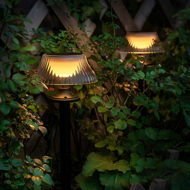 Modern Minimalist Round Half Ball Long Pole Iron ABS LED Ground Plug Outdoor Light For Garden | Stornfield