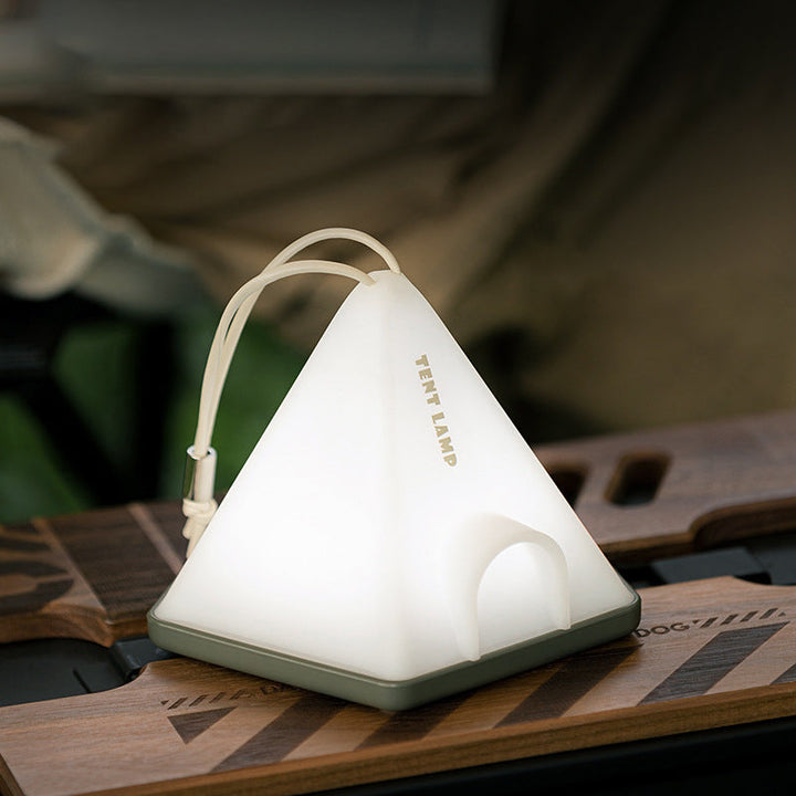 Contemporary Creative Tent Shape Triangle ABS PP LED Outdoor Light For Outdoor Patio | Stornfield