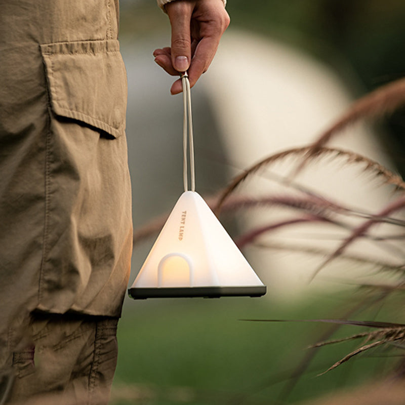 Contemporary Creative Tent Shape Triangle ABS PP LED Outdoor Light For Outdoor Patio | Stornfield