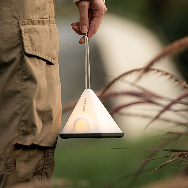 Contemporary Creative Tent Shape Triangle ABS PP LED Outdoor Light For Outdoor Patio | Stornfield