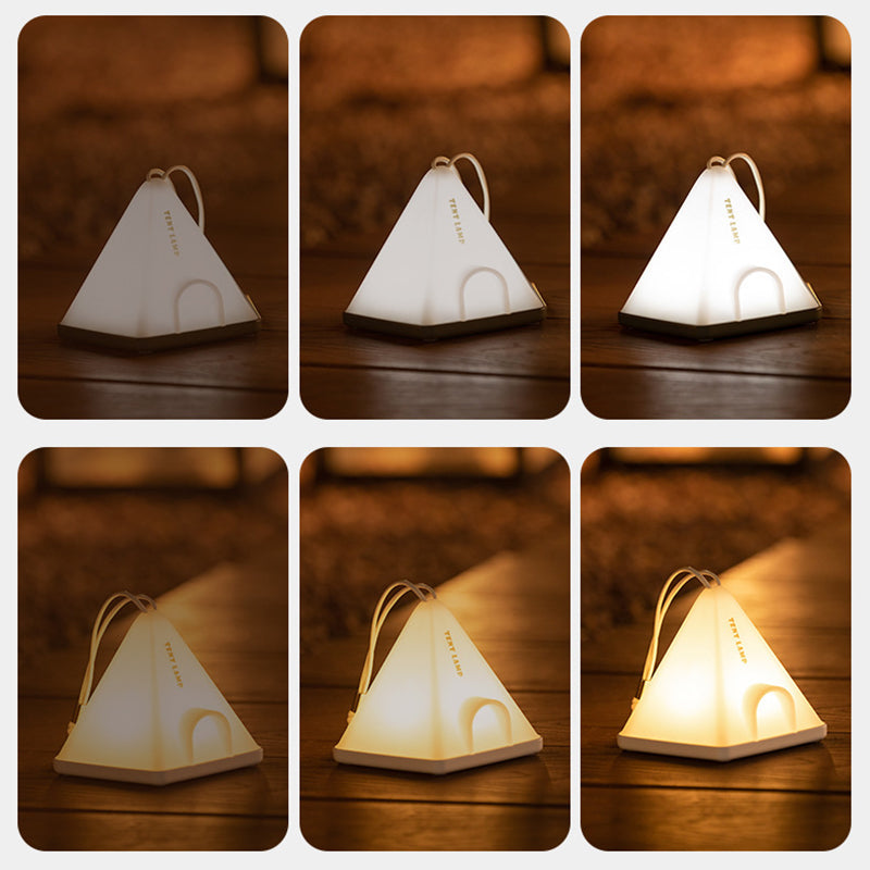 Contemporary Creative Tent Shape Triangle ABS PP LED Outdoor Light For Outdoor Patio | Stornfield