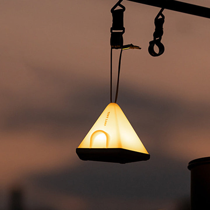 Contemporary Creative Tent Shape Triangle ABS PP LED Outdoor Light For Outdoor Patio | Stornfield