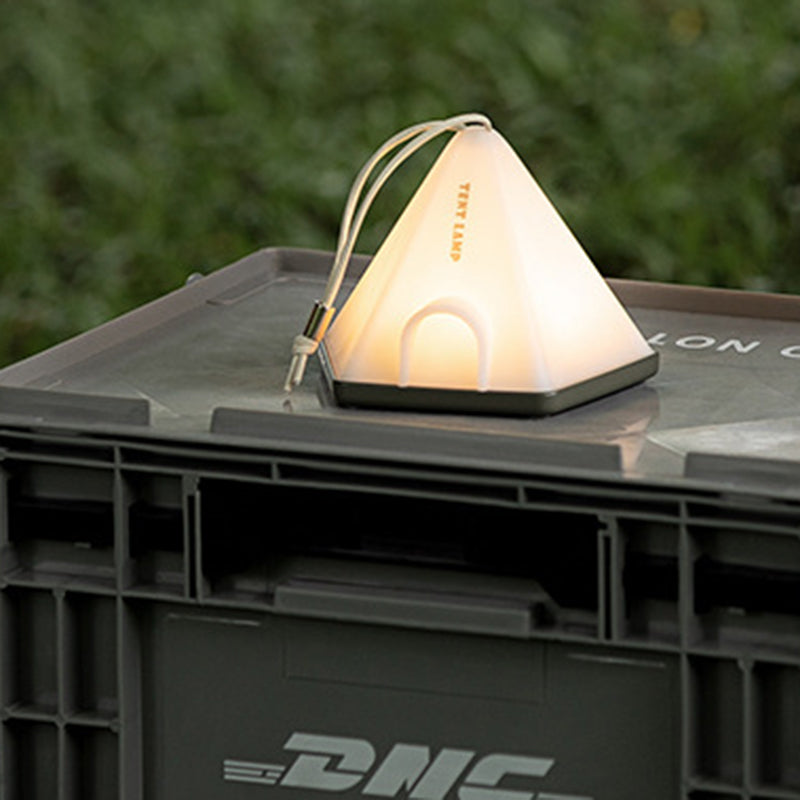 Contemporary Creative Tent Shape Triangle ABS PP LED Outdoor Light For Outdoor Patio | Stornfield