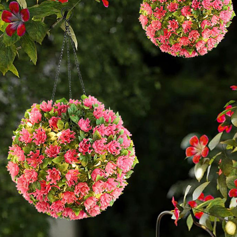 Modern Art Deco Round Flower Bouquet Plastic LED Outdoor Light For Garden | Stornfield