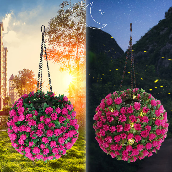 Modern Art Deco Round Flower Bouquet Plastic LED Outdoor Light For Garden | Stornfield