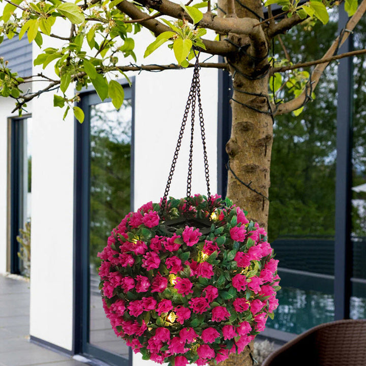 Modern Art Deco Round Flower Bouquet Plastic LED Outdoor Light For Garden | Stornfield