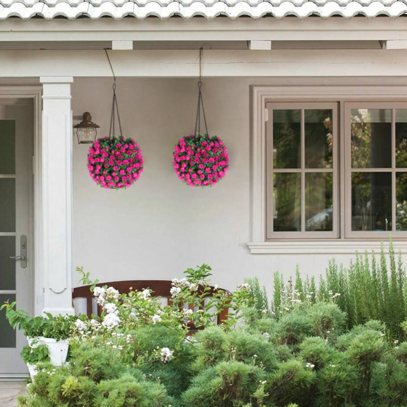 Modern Art Deco Round Flower Bouquet Plastic LED Outdoor Light For Garden | Stornfield