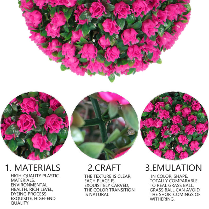 Modern Art Deco Round Flower Bouquet Plastic LED Outdoor Light For Garden | Stornfield