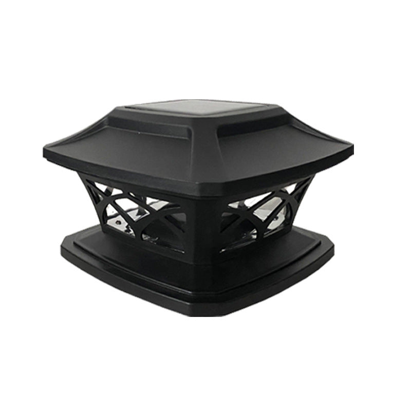 Modern Simplicity Square Plastic LED Post Head Light Outdoor Light For Garden | Stornfield
