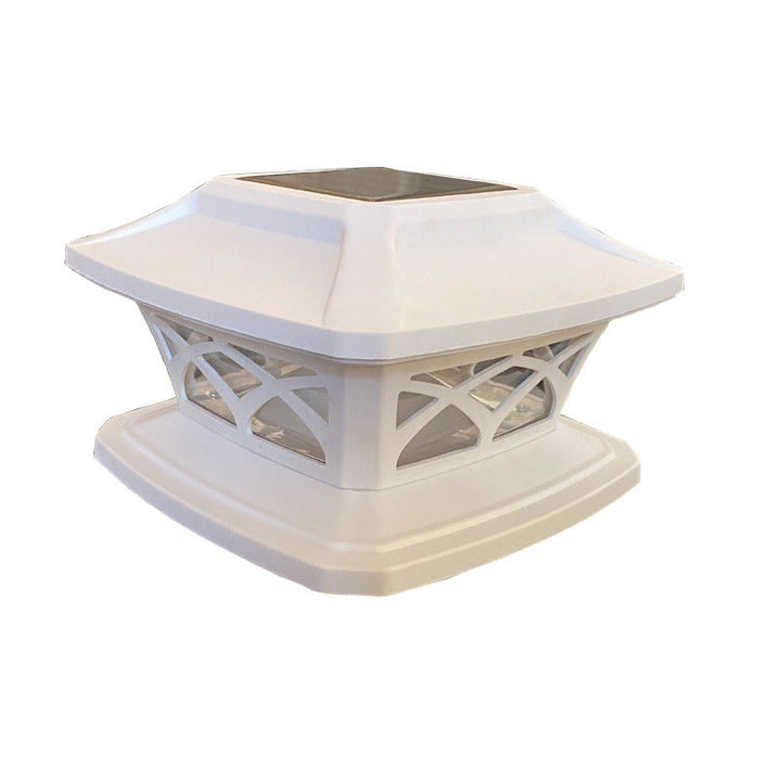 Modern Simplicity Square Plastic LED Post Head Light Outdoor Light For Garden | Stornfield