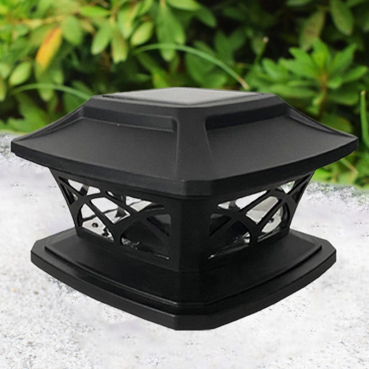 Modern Simplicity Square Plastic LED Post Head Light Outdoor Light For Garden | Stornfield