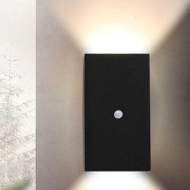 Modern Minimalist Waterproof Rectangular Aluminum LED Outdoor Wall Sconce Lamp For Outdoor Patio | Stornfield