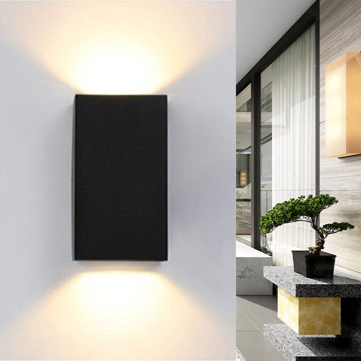 Modern Minimalist Waterproof Rectangular Aluminum LED Outdoor Wall Sconce Lamp For Outdoor Patio | Stornfield