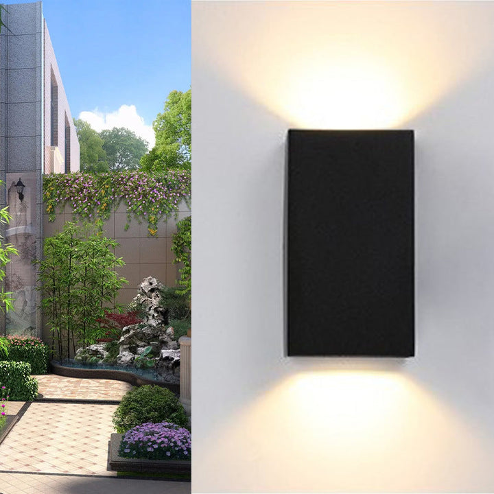 Modern Minimalist Waterproof Rectangular Aluminum LED Outdoor Wall Sconce Lamp For Outdoor Patio | Stornfield