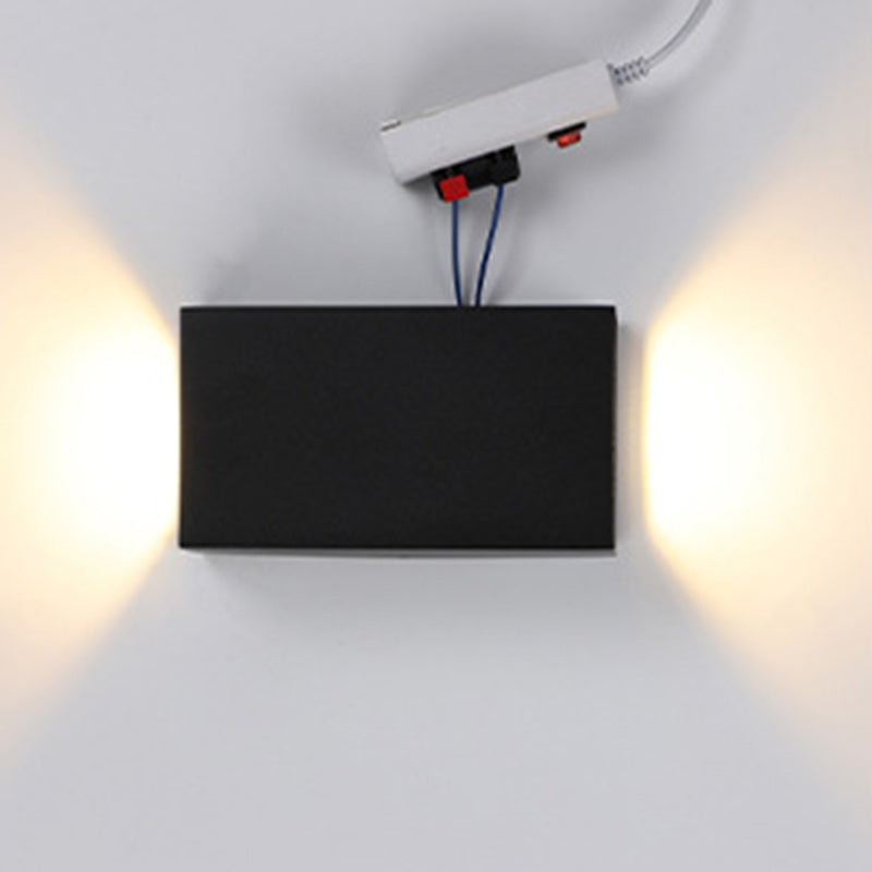Modern Minimalist Waterproof Rectangular Aluminum LED Outdoor Wall Sconce Lamp For Outdoor Patio | Stornfield