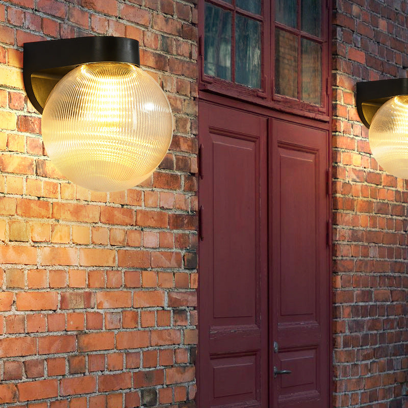 Modern Simplicity Waterproof Orb Polycarbonate Acrylic 1-Light Wall Sconce Lamp For Outdoor Patio | Stornfield