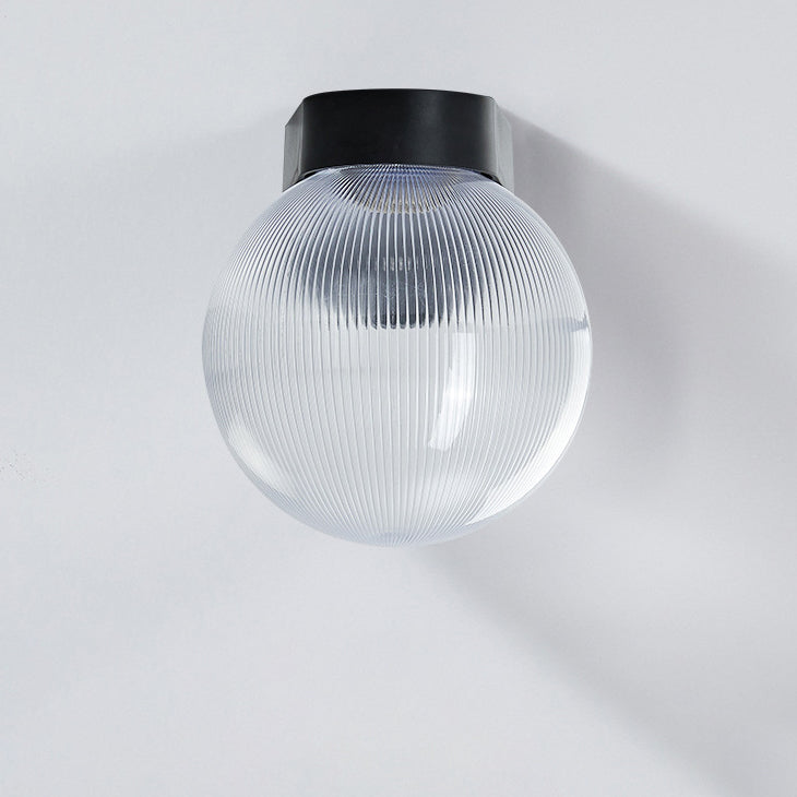 Modern Simplicity Waterproof Orb Polycarbonate Acrylic 1-Light Wall Sconce Lamp For Outdoor Patio | Stornfield