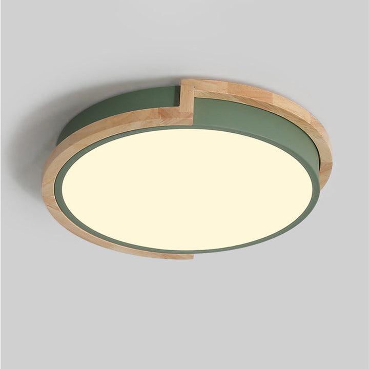 Stornfield | LumenCraft Plafonnier LED Nordique | Cadre en Bois | Abat-jour en Acrylique | Luminaire d'Ambiance | Pour Chambre et Salon