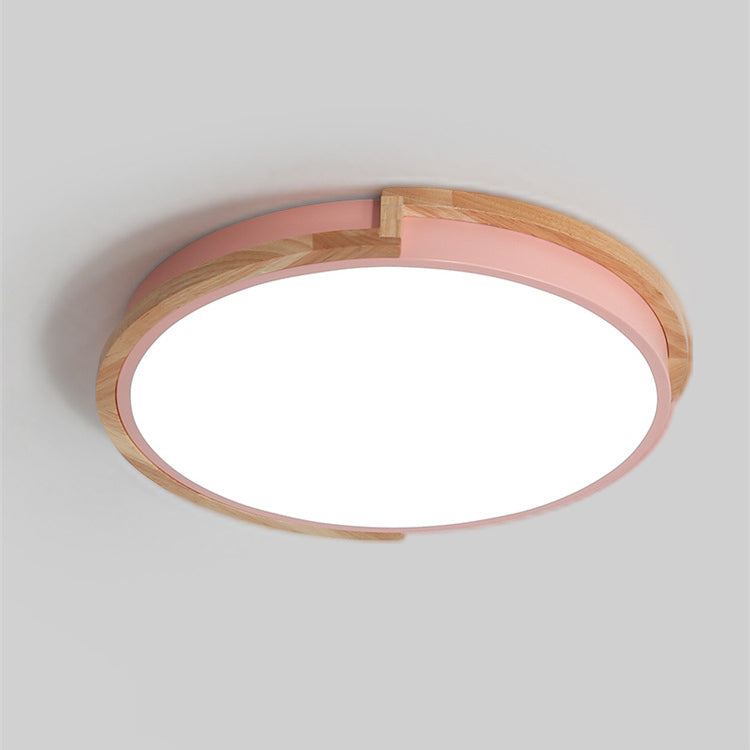 Stornfield | LumenCraft Plafonnier LED Nordique | Cadre en Bois | Abat-jour en Acrylique | Luminaire d'Ambiance | Pour Chambre et Salon